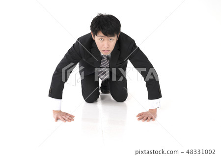 kneeling businessman kneeling businessman 48331002