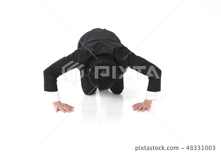kneeling businessman kneeling businessman 48331003