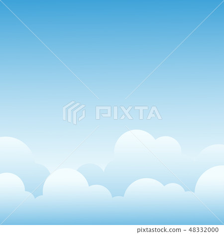 Cloud with blue sky landscape vector background - Stock Illustration ...