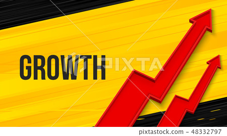 Creative Vector Illustration 3d Arrow Financial Stock