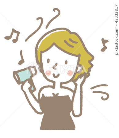 女[線條圖/系列] 48332817