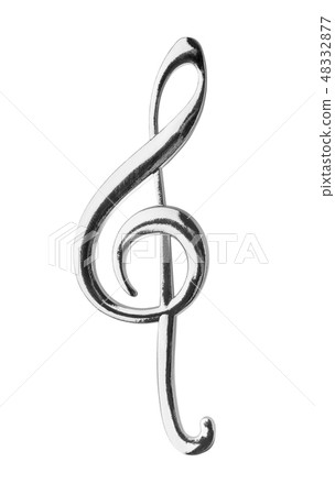 Metal treble clef Metal treble clef 48332877