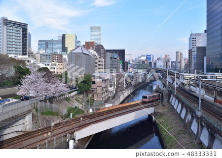 Ochanomizu · scenery of the Kanda River from the cherry blossom bridge 48333331