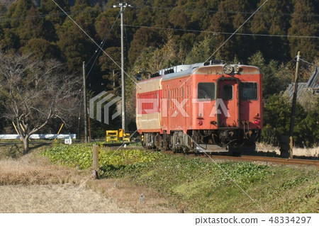 第三部門Isuimi鐵路國家鐵路車輛Kiha 52和Kiha 28 48334297
