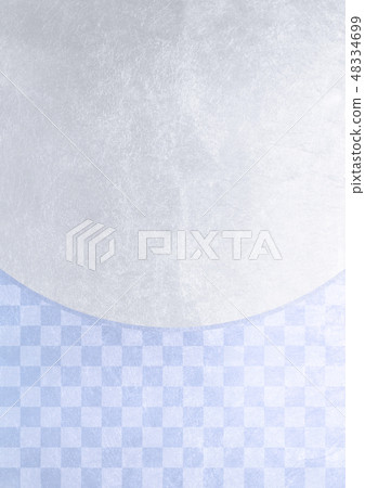 Ichimatsu Silver Blue White Image (Background Material) Ichimatsu Silver Blue White Image (Background Material) 48334699