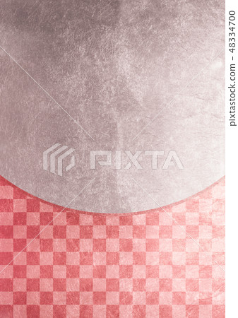 Ichimatsu Silver Red image (background material) 48334700