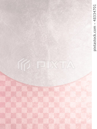 Ichimatsu silver red and white image (background material) 48334701