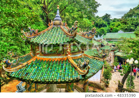 Buddhist temple on Marble Mountains at Da Nang, Vietnam Buddhist temple on Marble Mountains at Da Nang, Vietnam 48335390
