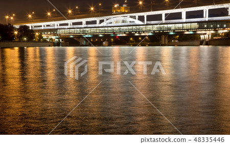 Moscow River, Luzhnetskaya Bridge (Metro Bridge) Moscow River, Luzhnetskaya Bridge (Metro Bridge) 48335446
