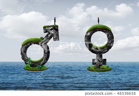 Gender Gap Concept 48336638