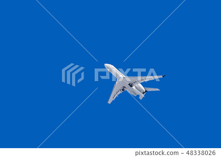 White Airplane in the Sky White Airplane in the Sky 48338026