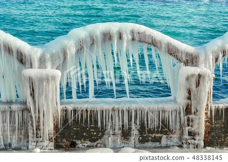 Icy Arch with Icicles Icy Arch with Icicles 48338145