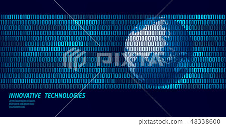 Planet Earth global data exchange binary code.... - Stock Illustration ...