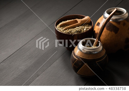 yerba mate drink concept photo 48338738