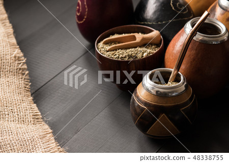 yerba mate drink concept photo 48338755