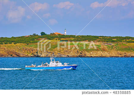 Patrol Boat in the Sea Patrol Boat in the Sea 48338885