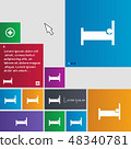 Hotel Icon sign. buttons. Modern interface website 48340781