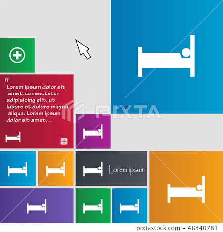 Hotel Icon sign. buttons. Modern interface website Hotel Icon sign. buttons. Modern interface website 48340781
