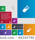 chemistry icon sign. buttons. Modern interface web 48340786