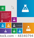 chemistry icon sign. buttons. Modern interface web 48340794