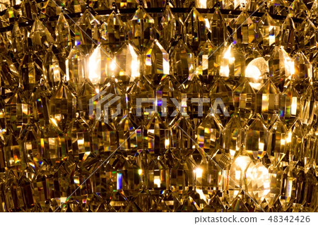 Luxury golden premium jewelry with sparkling glems 48342426