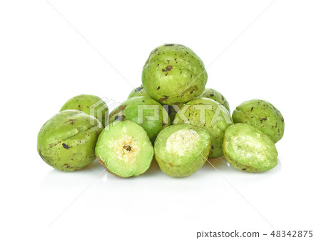 Chebulic Myrobalans on white background 48342875