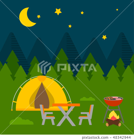 Camping Travel Illustration Camping Travel Illustration 48342944