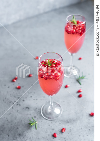 Pomegranate Mimosa Cocktail 48344694