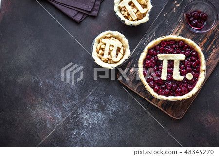 Pi Day Cherry and Apple Pies 48345270