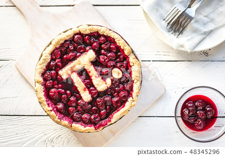 Pi Day Cherry Pie 48345296