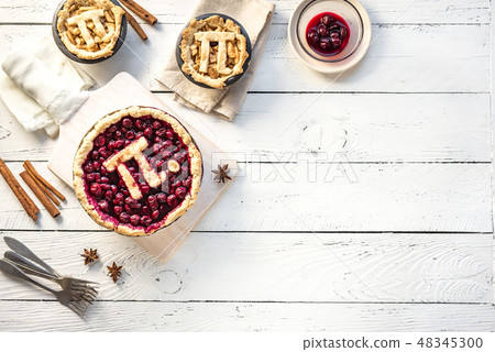 Pi Day Cherry and Apple Pies 48345300