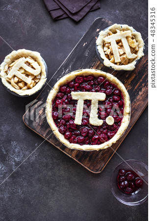 Pi Day Cherry and Apple Pies 48345316