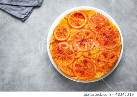 Upside down orange cake 48345319