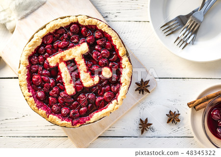 Pi Day Cherry Pie 48345322
