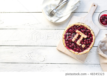 Pi Day Cherry Pie 48345323
