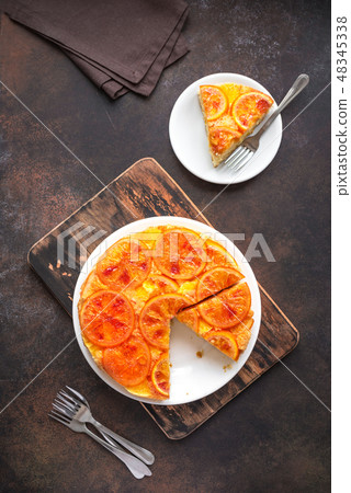 Upside down orange cake 48345338