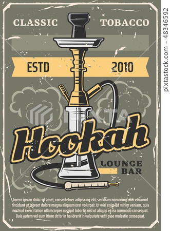 Hookah lounge bar, shisha smoking 48346592