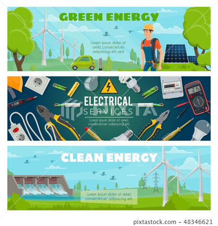 Electric energy power plant, electrician equipment 48346621