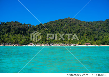 Moken village at Surin island Moken village at Surin island 48346882