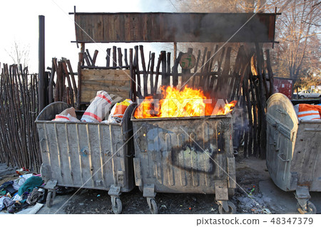 Fire Dumpster 48347379