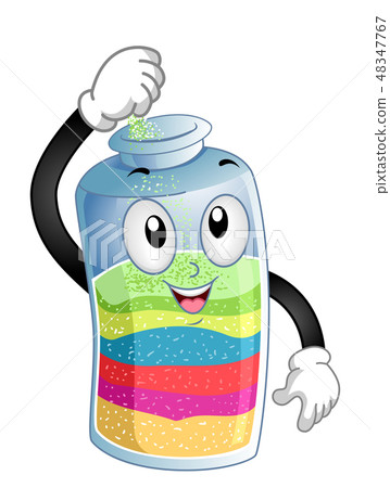 Mascot Sand Bottle Illustration 48347767