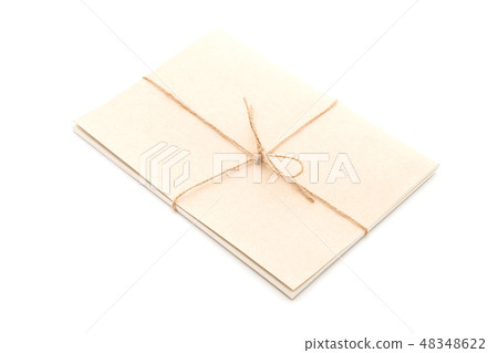 Blank notebook on white 48348622