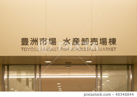 Toyosu market fisheries wholesale building building 48348844