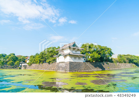 Beautiful Imperial palace building in Tokyo Beautiful Imperial palace building in Tokyo 48349249
