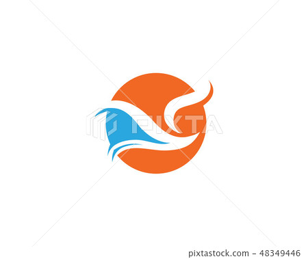 Bird And Wing Logo Vector Template Stock Illustration 48349446