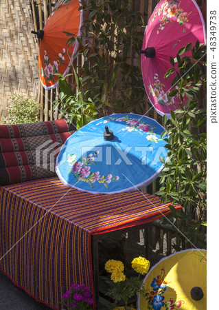 Umbrellas  / Paper umbrellas colorful  48349738