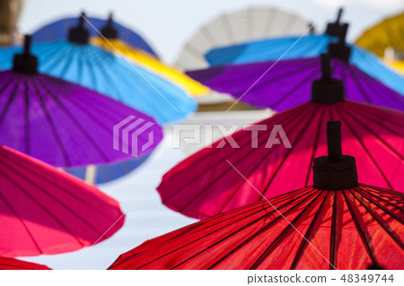 Umbrellas / Paper umbrellas colorful Umbrellas / Paper umbrellas colorful 48349744