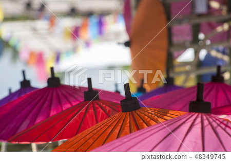 Umbrellas / Paper umbrellas colorful Umbrellas / Paper umbrellas colorful 48349745