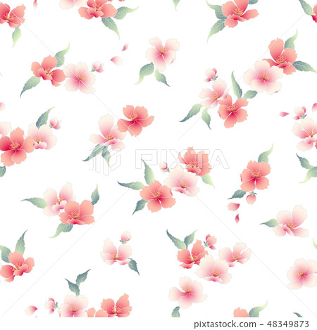 Japanese cherry pattern Japanese cherry pattern 48349873