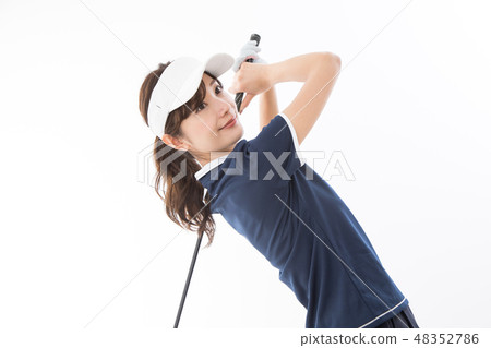 Young lady golf 48352786